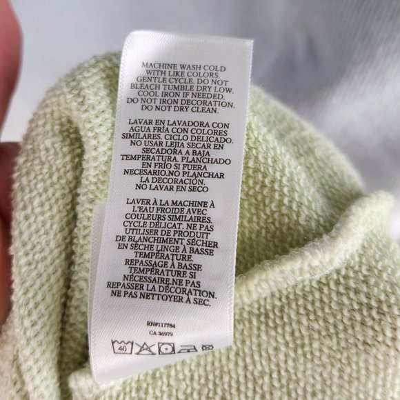 Rails Reeves Blue Mint Dip Dye Ombre Sweatshirt sz M - Picture 10 of 10